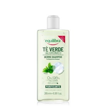 EQUILIBRA - Tè Verde Ialuronico - Dermo Shampoo Purificante 265 Ml