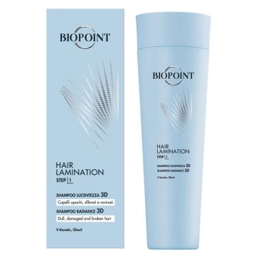 BIOPOINT - Hair Lamination Step 1 - Shampoo Lucentezza 3D 200 Ml BIOPOINT - Hair Lamination Step 1 - Shampoo Lucentezza 3D 200 Ml