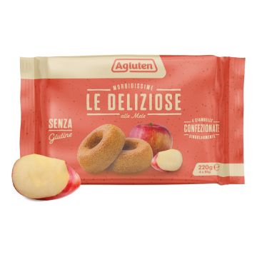 Agluten deliziose alle mele 4 pezzi 220 g