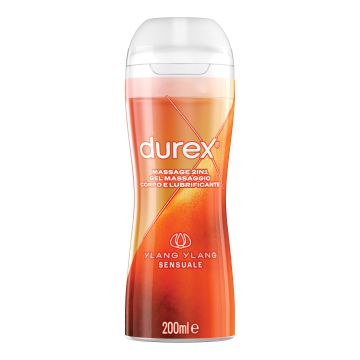 Durex Massage 2in1 Sensual Gel Massaggio Corpo e Lubrificante con Ylang Ylang 200 ml