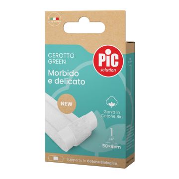 Cerotto pic green cotone bio striscia 50x6 cm