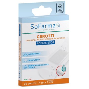 Cerotto acquastop sofarmapiu' 7x2 cm 20 pezzi