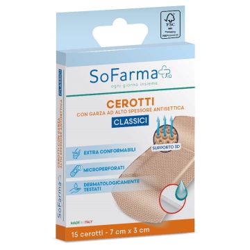 Cerotto classico sofarmapiu' 7x3 cm 15 pezzi