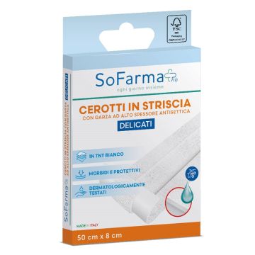 Cerotto delicato sofarmapiu' striscia 50x8 cm