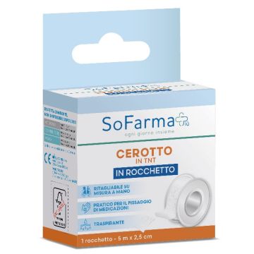 Rocchetto tessuto non tessuto sofarmapiu' m 5x2,5 cm