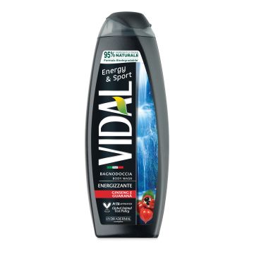 VIDAL - Energy & Sport - Bagnodoccia Energizzante - Ginseng e Guaranà 500 ml