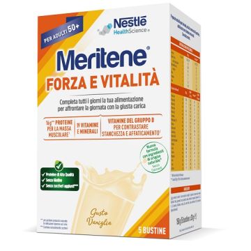 Meritene forza e vitalita' vaniglia 5 bustine da 30 g