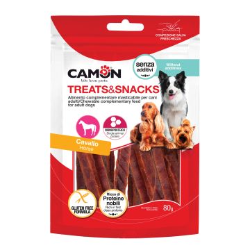 Camon Cane Snack Strisce Di Cavallo 80 Gr