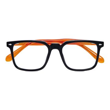 Occhiale da lettura premontato twins gold tahiti nero-arancione +2,50 diottrie Occhiale da lettura premontato twins gold tahiti nero-arancione +2,50 diottrie