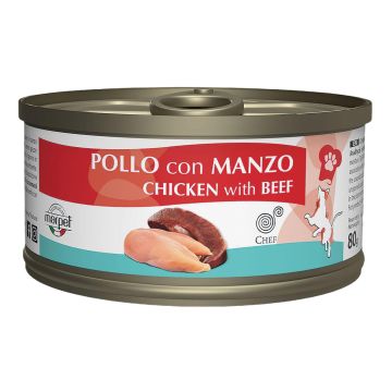 Chef pollo con manzo 80 g