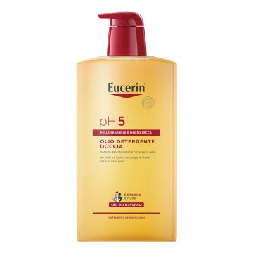 Eucerin Olio Detergente Doccia pH 5 Per Pelle Secca 1L
