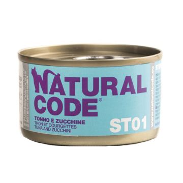 Natural Code Gatto Lattina (St01) Adulto Sterilizzato Tonno & Zucchine 85 Gr