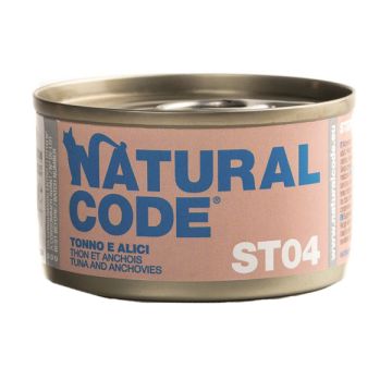 Natural Code Gatto Lattina (St04) Adulto Sterilizzato Tonno & Alici 85 Gr