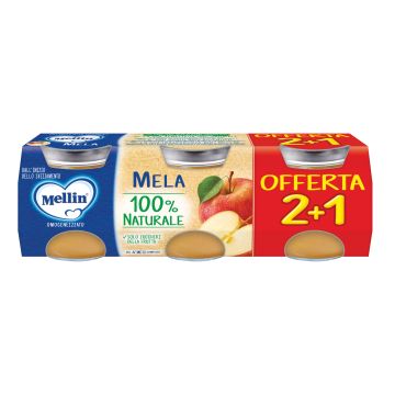 Mellin Omogeneizzato Mela 3pezzi Da 100 G