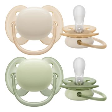 Succhietto avent ultra soft 0-6m crema/verde Succhietto avent ultra soft 0-6m crema/verde