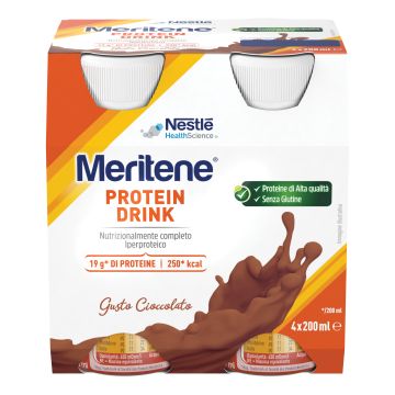 Meritene drink cioccolato 4 pezzi da 200 ml