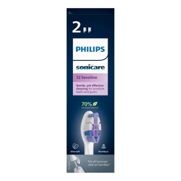 Philips sonicare testine per spazzolino bianche s2 2 pezzi