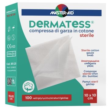 Garza idrofila dermatess cotone 10x10 100 veli