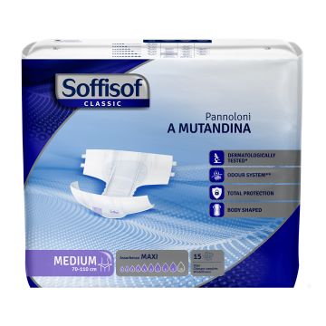 Pannolino mutandina soffisof classic maxi m 15 pezzi