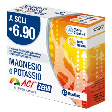 Magnesio potassio act zero 14 bustine
