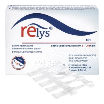 Relys monodose soluzione oftalmica 20 minicontenitori da 0,35 ml senza conservanti