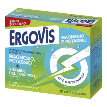 Ergovis mg+k vitamine b senza zucchero 12 bustine