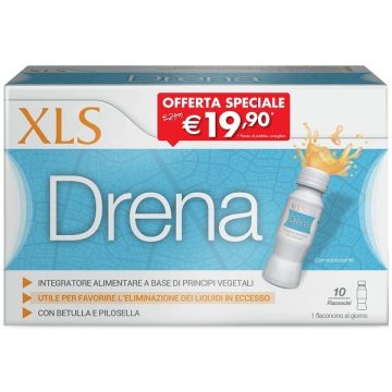 Xls drena 10 flaconi da 70 ml taglio prezzo
