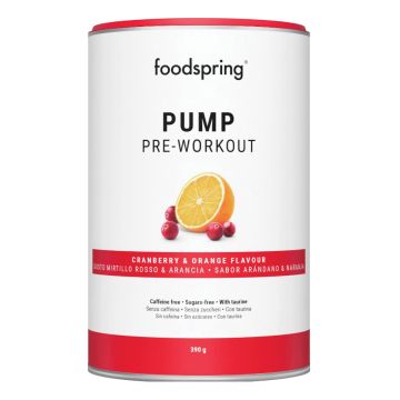 Pump pre workout mirtillo rosso & arancia 390 g