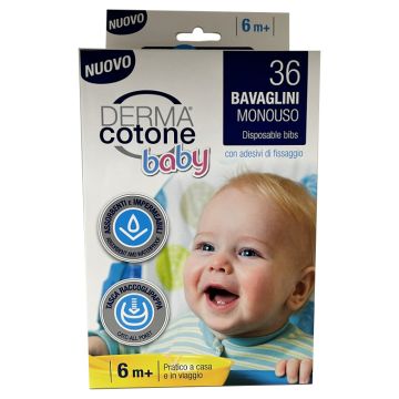 Dermacotone baby bavaglini monouso 36 pezzi