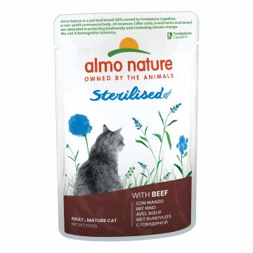 Almo holistic sterilised gatto manzo 70 g
