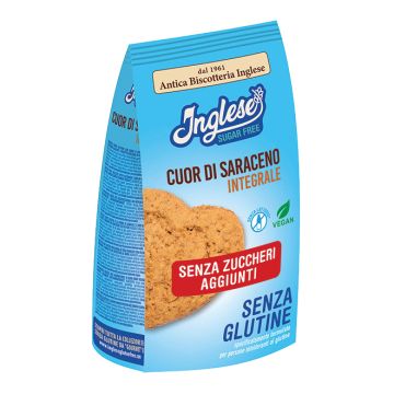 Inglese biscotti cuor di saraceno integrali senza zuccheri aggiunti 200 g
