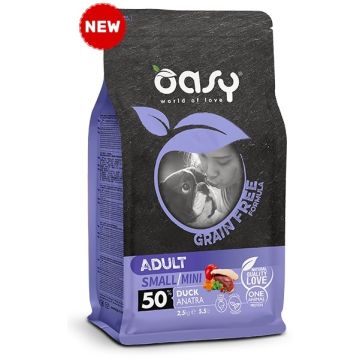 Oasy Cane Grain Free Adulto Small&Mini Anatra 800 Gr