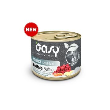 Oasy Cane Grain Free Adulto Small&Mini Bufalo Lattina 200 Gr