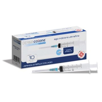 Siringa da infusione sterile da 5 ml con ago indolore ultrafine gauge 23 10 pezzi