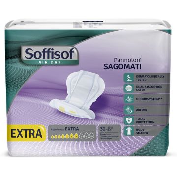 Pannolone soffisof air dry sagomato extra 30 pezzi