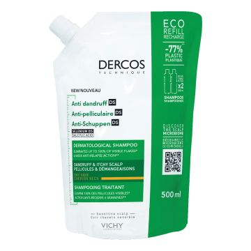 Vichy Dercos DS Shampoo Antiforfora DS Capelli Secchi Refill 500 ml