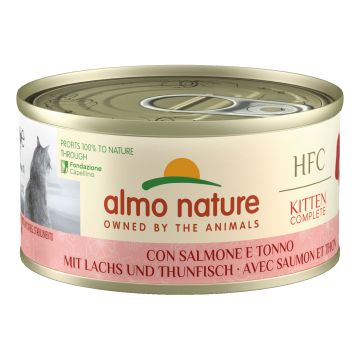 Human food chain cat complete kitten salmone e tonno 70 g
