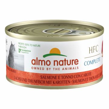 Human food chain cat complete kitten salmone e tonno con carote 70 g