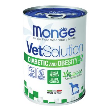 Monge Cane Vet Solution Diabetic & Obesity Lattina 400 Gr