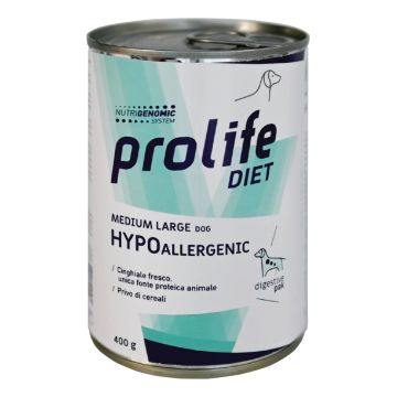 Prolife Cane Diet Hypoallergenic Medium/Large Lattina 400 Gr