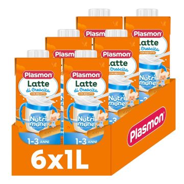 Plasmon stage 12-36 con biscotto 6 brick x 1 litro