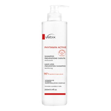 Vebix phytamin active shampoo capelli prevenzione caduta rinforzante 250 ml