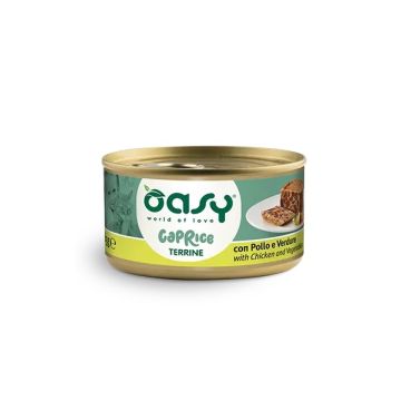 Oasy Gatto Caprice Terrine Adulto Pollo & Verdure 85 Gr