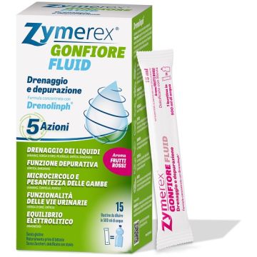 Zymerex gonfiore fluid frutti rossi 15 bustine