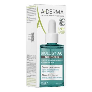 Aderma biology ac siero night peel 30 ml