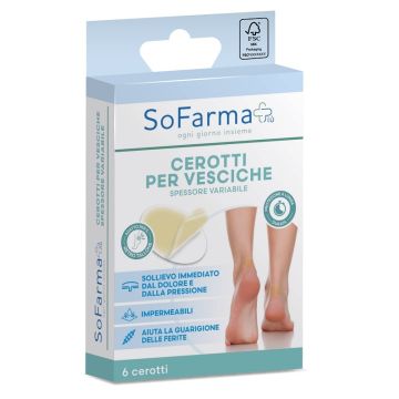 Cerotto Vescica Retrotallone Ovale 44x66 Mm Sofarmapiu' 6 Epezzizi