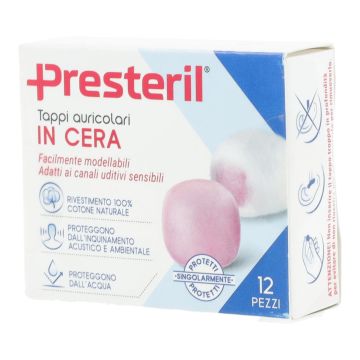 Presteril tappi auricolari cera 12 pezzi