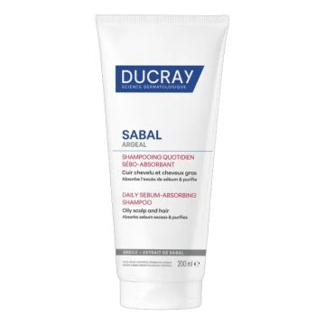Ducray Argeal Shampoo Trattante Seboassorbente Capelli Grassi 200 ml