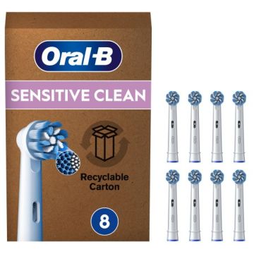 Oral-B Sensiclean Testine di Ricambio Spazzolino Elettrico 8 Pezzi