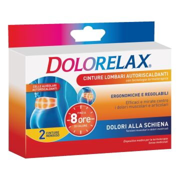 Cintura lombare autoriscaldante dolorelax 2 pezzi